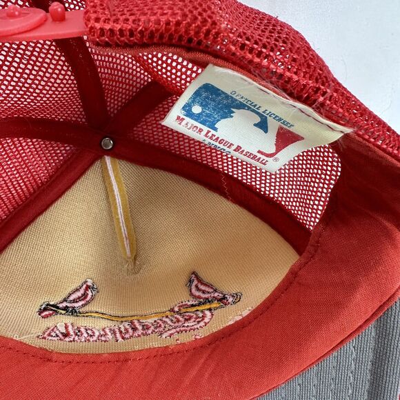 1982 St. Louis Cardinals World Champs Foam SnapBack Trucker Hat Cap Vintage MLB - Picture 10 of 14